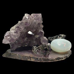 Sterling Silver and Garnet Ring